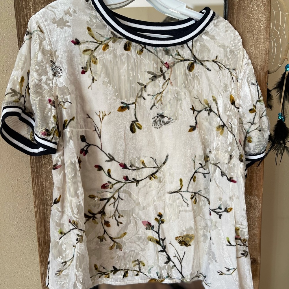 Crushed velvet top